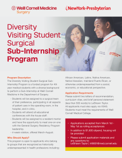 Diversity Visiting Student Surgical Sub-Internship Program